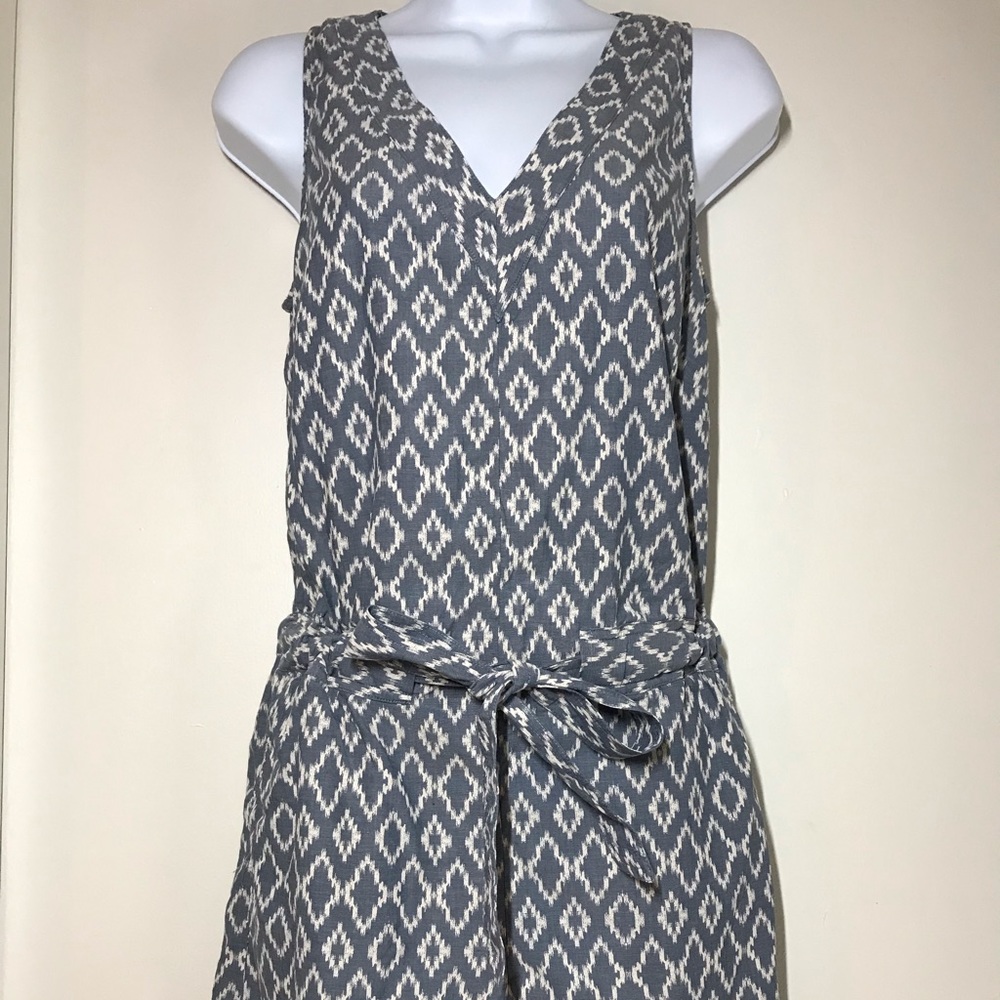 Banana Republic blue Ikat romper